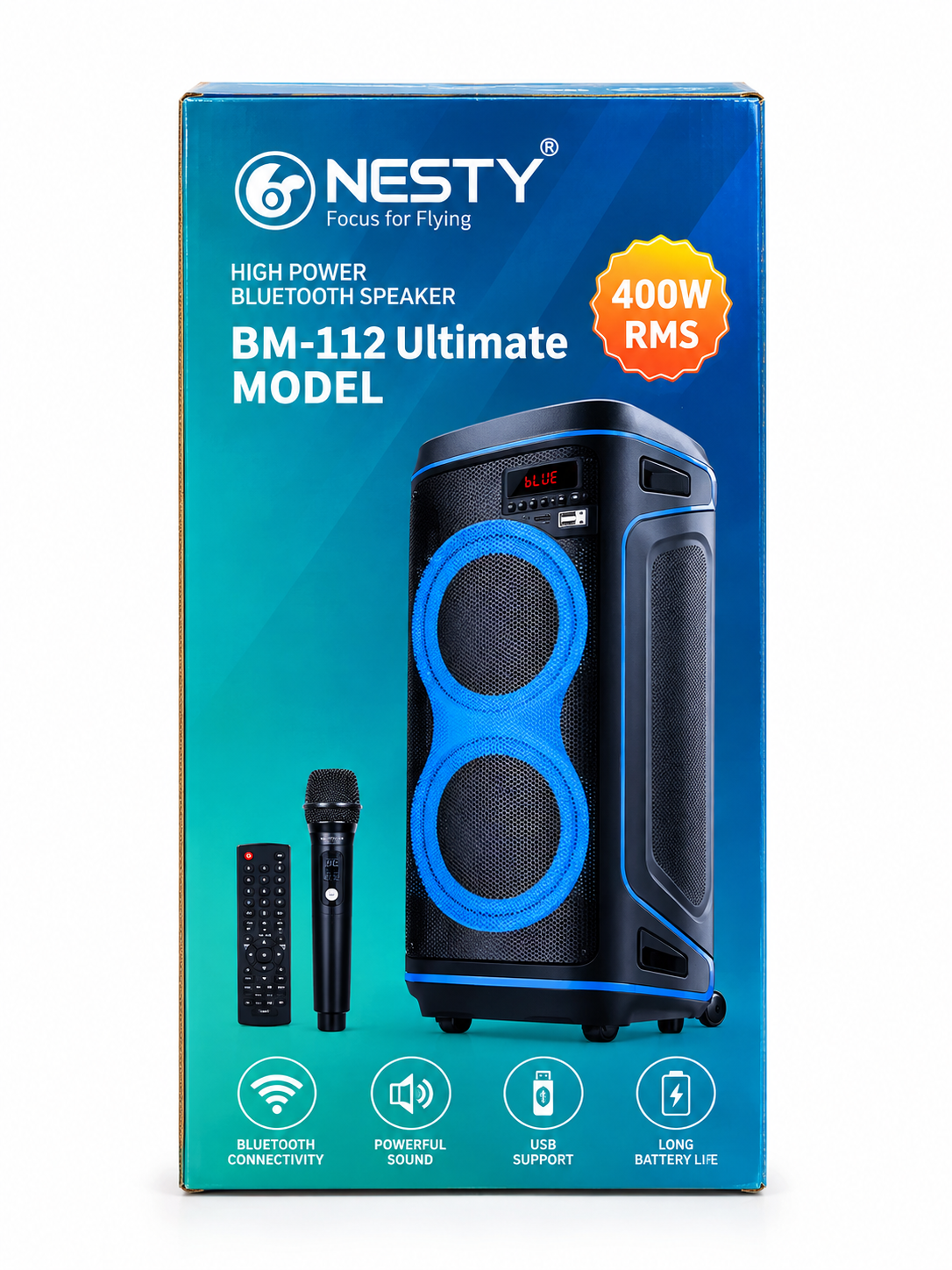 BM-112 Ultimate 400W Nesty Bluetooth Speaker