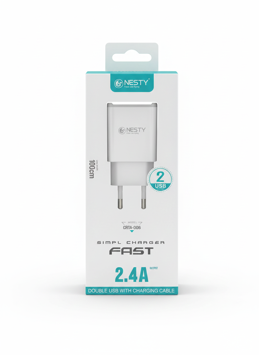 GRTA 006 Dual USB port Fast Wall Charger