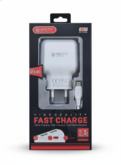 GRTA 002 Wall Charger – Dual USB Fast Charging
