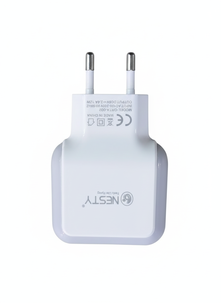 GRTA 002 Wall Charger – Dual USB Fast Charging