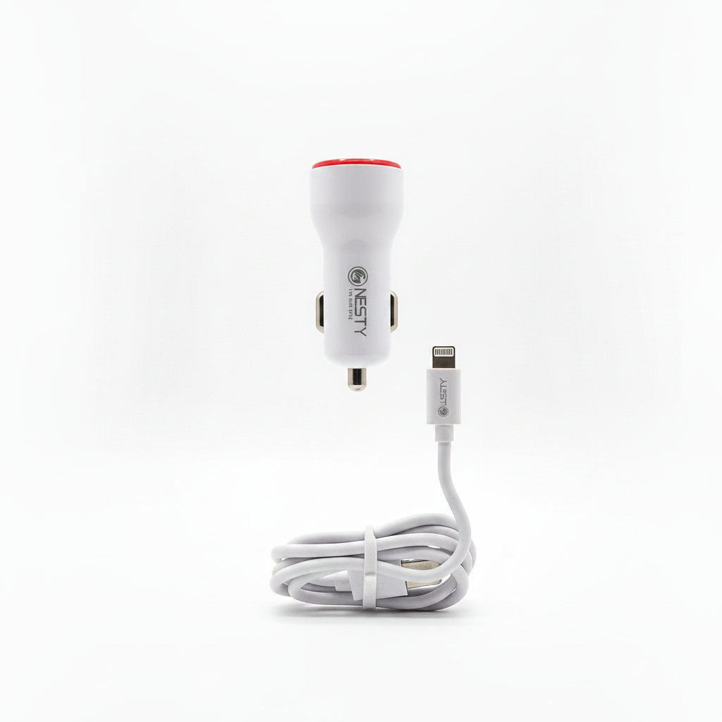 Nesty 2.1A Dual USB Port Fast Car Charger