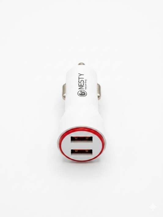 Nesty 2.1A Dual USB Port Fast Car Charger