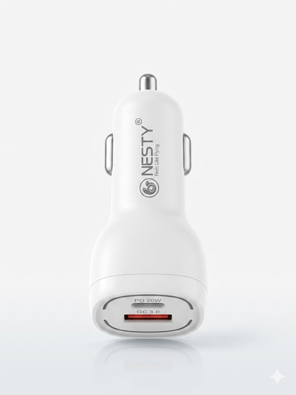 Nesty 38W USB & Type-c Fast Car Charger