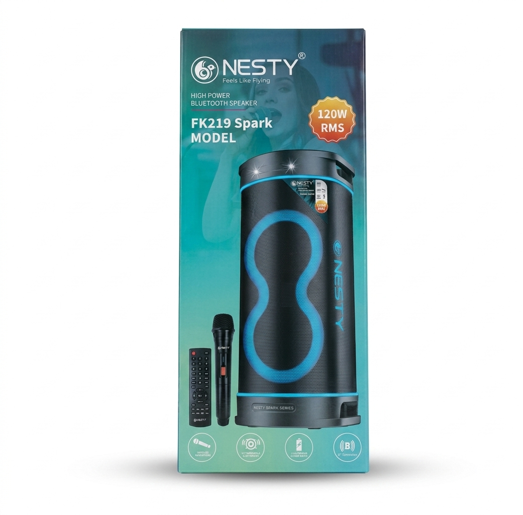 Nesty FK219 Spark Portable Bluetooth Karaoke Party Speaker